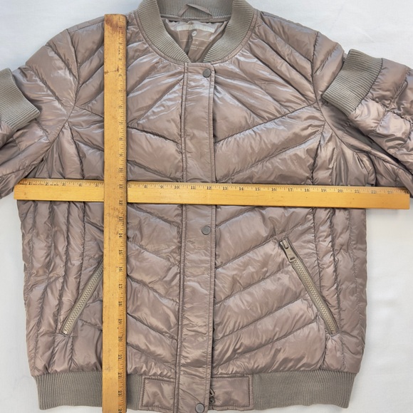 Bernardo Insulated Puffer Bomber Jacket Water Resistant Moonrock Size Large - Picture 8 of 15